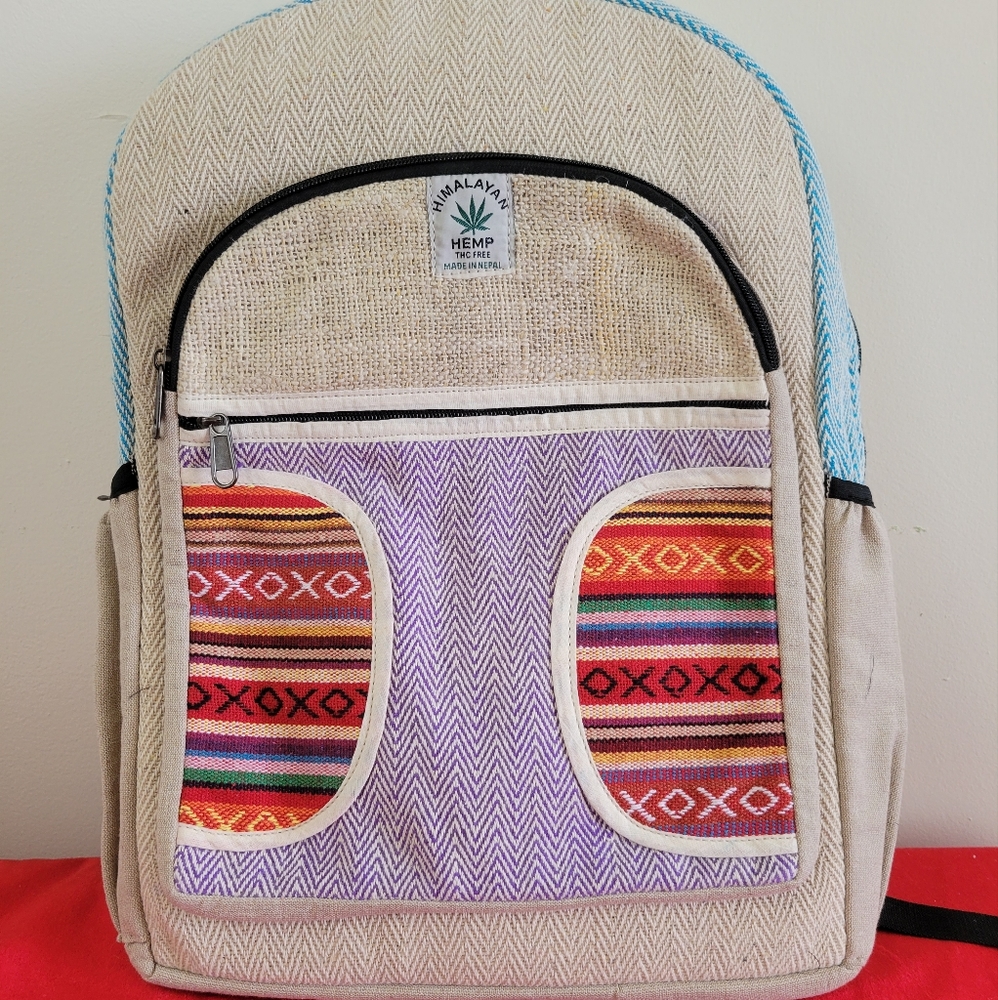 MOVING SALE FINAL PRICE NWOT Handmade Hemp & Cotton Patchwork Back…